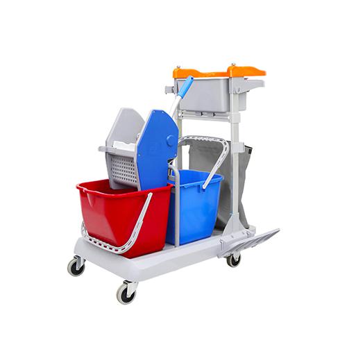 帶剎車靈動型排拖系統清潔車 配垃圾袋、15L水桶*2 JDB R30B